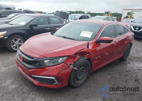 2020 Honda Civic Lx z USA, uszkodzony, nr VIN 19XFC2F6XLE021359
